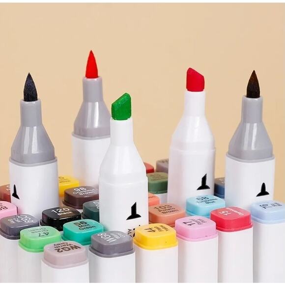 Art Markers, 168 Colors Dual Tip Permanent Art Markers for Coloring By MAAZ - Picture 3 of 6